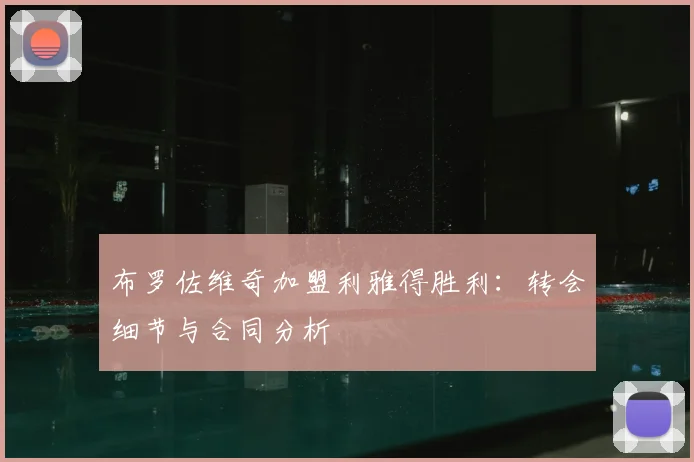 布罗佐维奇加盟利雅得胜利：转会细节与合同分析